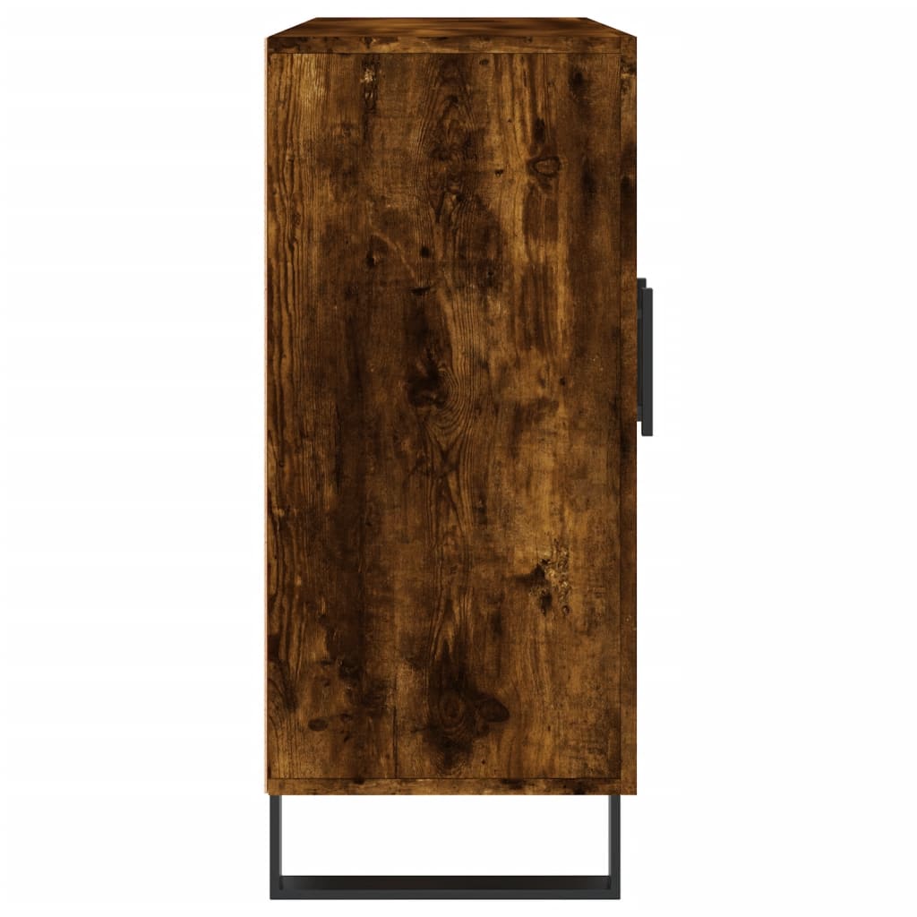 vidaXL Szafka, przydymiony dąb, 90x34x80 cm, materiał drewnopochodny