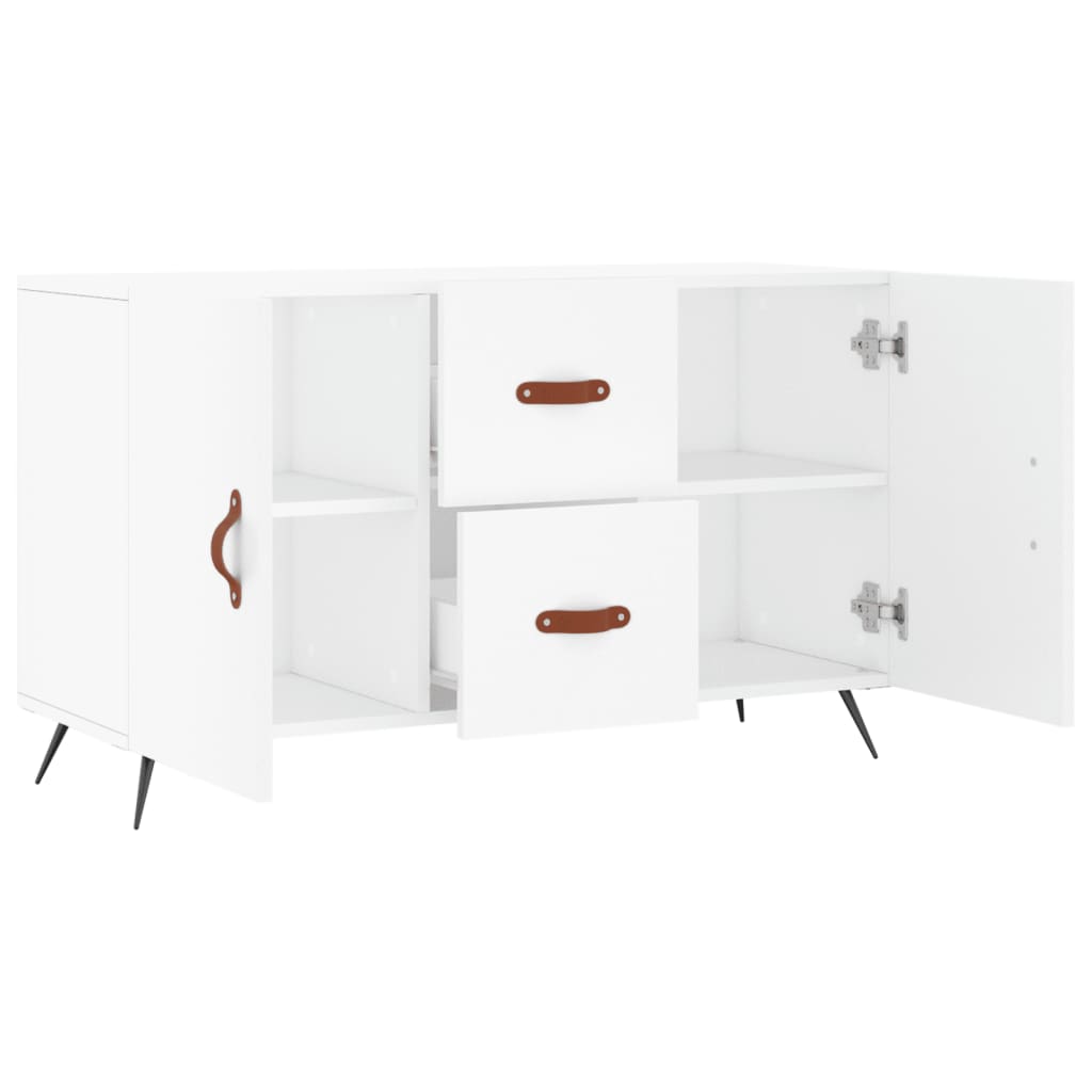 vidaXL Komoda, biała, 100x36x60 cm, materiał drewnopochodny