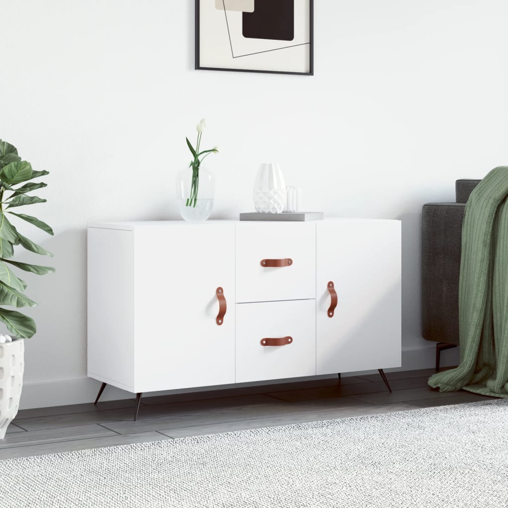 vidaXL Komoda, biała, 100x36x60 cm, materiał drewnopochodny