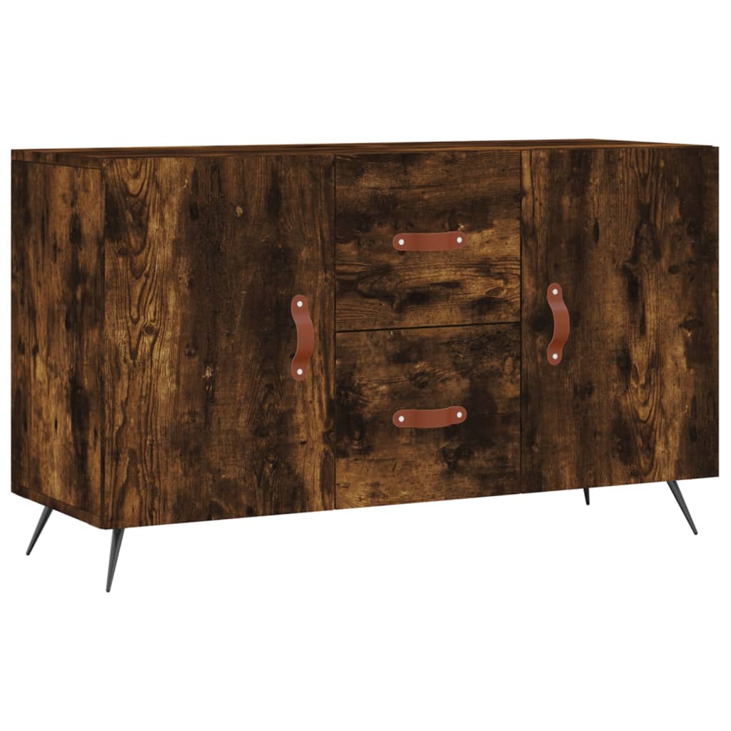 vidaXL Komoda, przydymiony dąb, 100x36x60 cm, materiał drewnopochodny