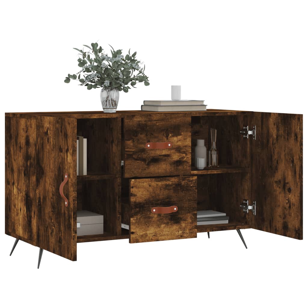 vidaXL Komoda, przydymiony dąb, 100x36x60 cm, materiał drewnopochodny
