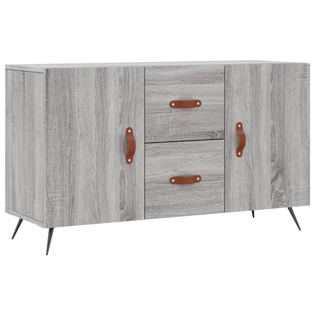 vidaXL Komoda, szary dąb sonoma, 100x36x60 cm, materiał drewnopochodny
