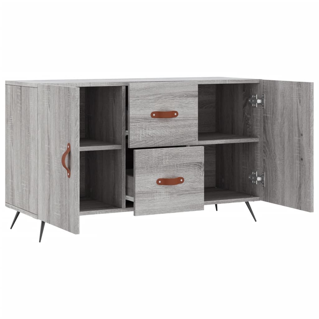 vidaXL Komoda, szary dąb sonoma, 100x36x60 cm, materiał drewnopochodny