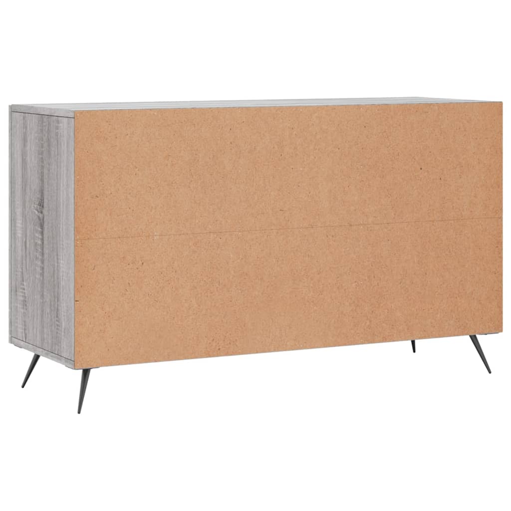 vidaXL Komoda, szary dąb sonoma, 100x36x60 cm, materiał drewnopochodny