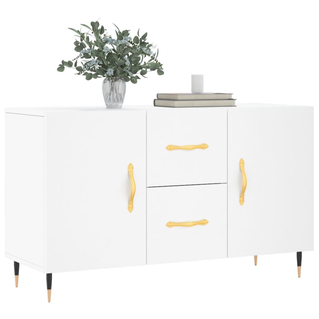 vidaXL Komoda, biała, 100x36x60 cm, materiał drewnopochodny