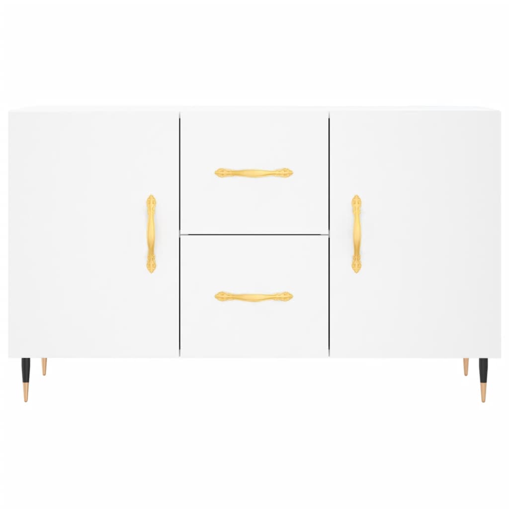 vidaXL Komoda, biała, 100x36x60 cm, materiał drewnopochodny