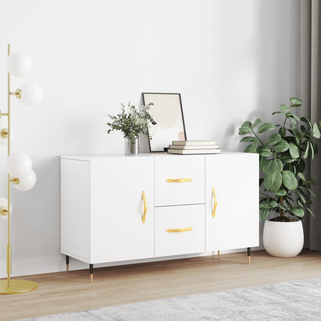vidaXL Komoda, biała, 100x36x60 cm, materiał drewnopochodny