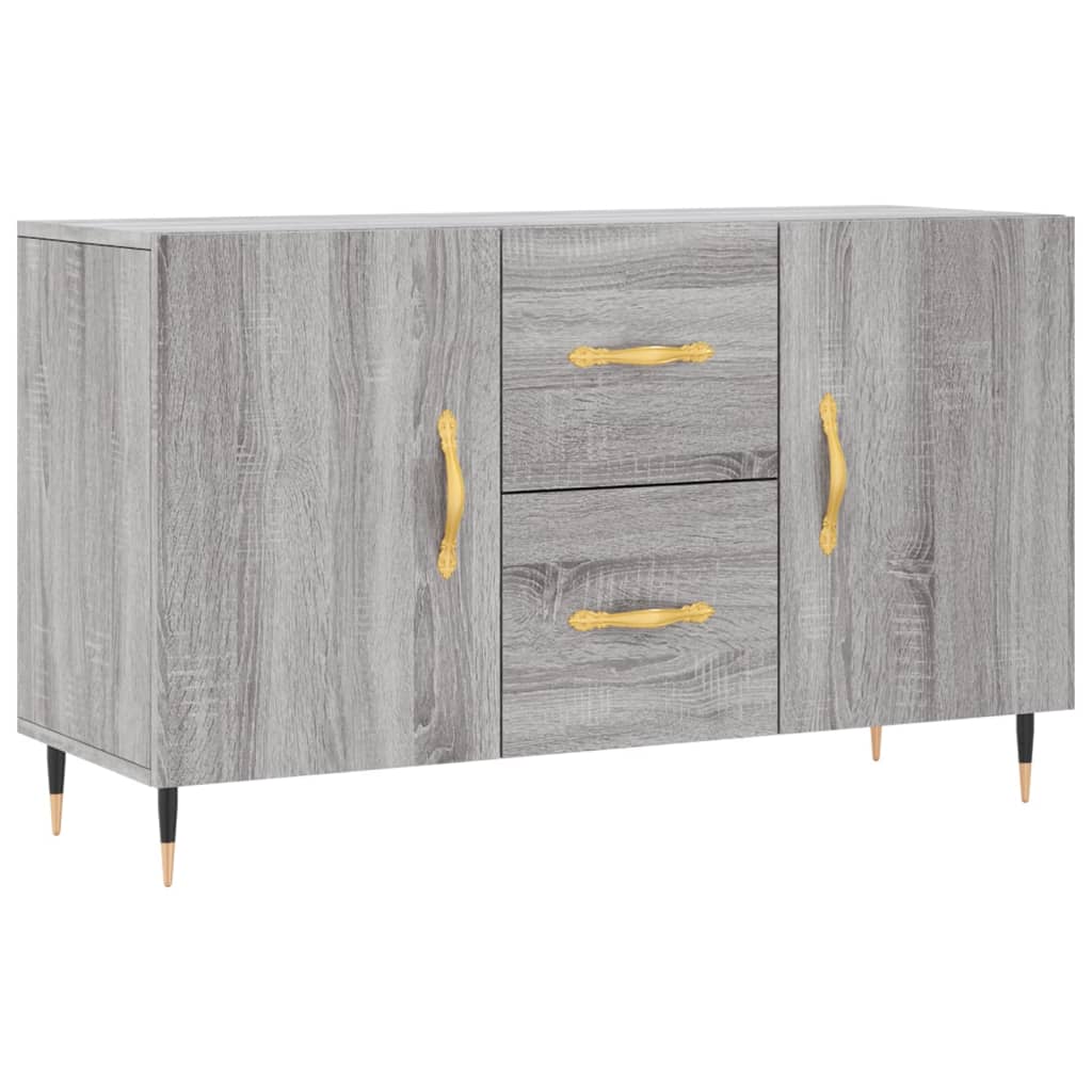 vidaXL Komoda, szary dąb sonoma, 100x36x60 cm, materiał drewnopochodny