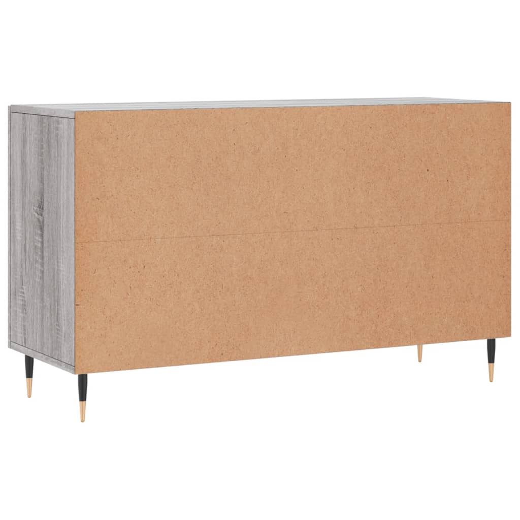 vidaXL Komoda, szary dąb sonoma, 100x36x60 cm, materiał drewnopochodny