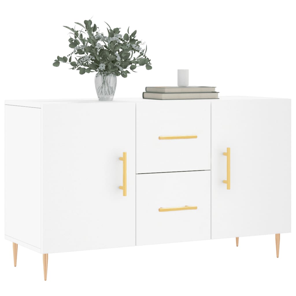 vidaXL Komoda, biała, 100x36x60 cm, materiał drewnopochodny