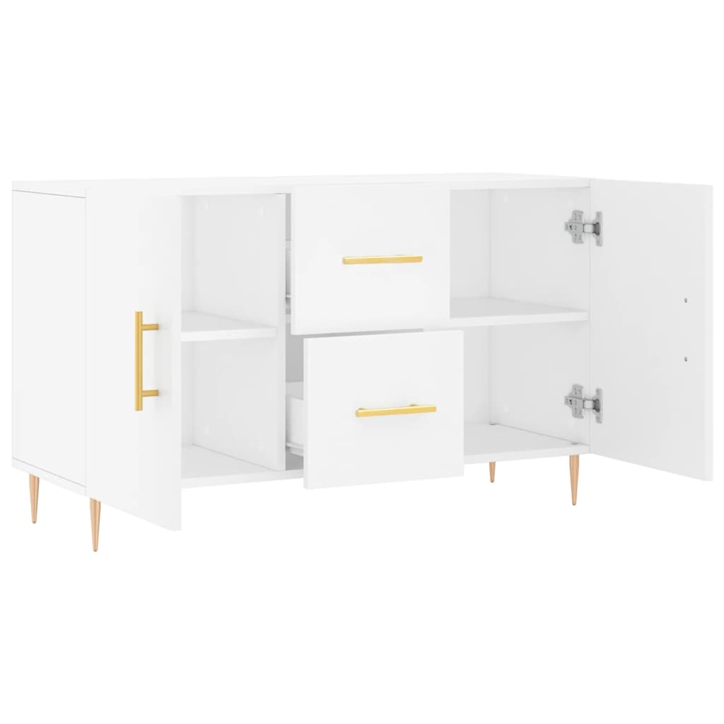 vidaXL Komoda, biała, 100x36x60 cm, materiał drewnopochodny