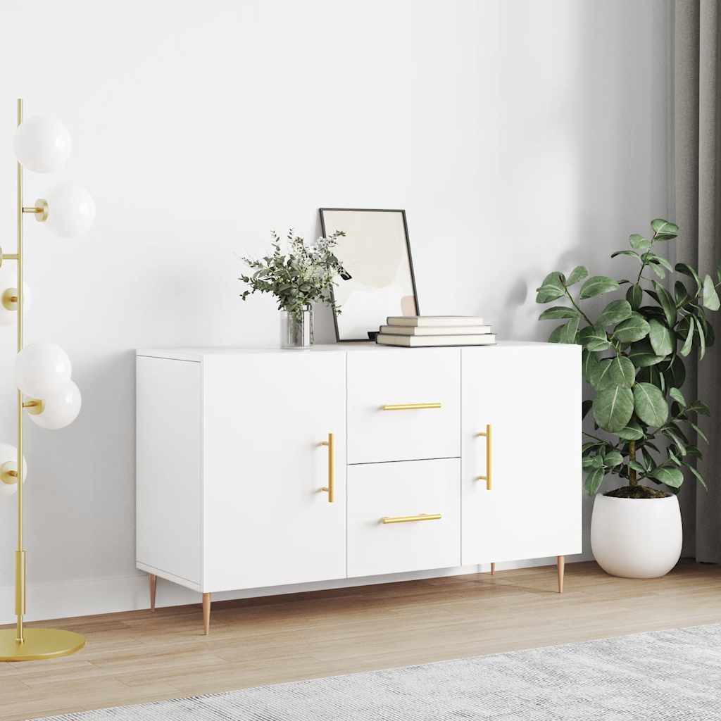 vidaXL Komoda, biała, 100x36x60 cm, materiał drewnopochodny