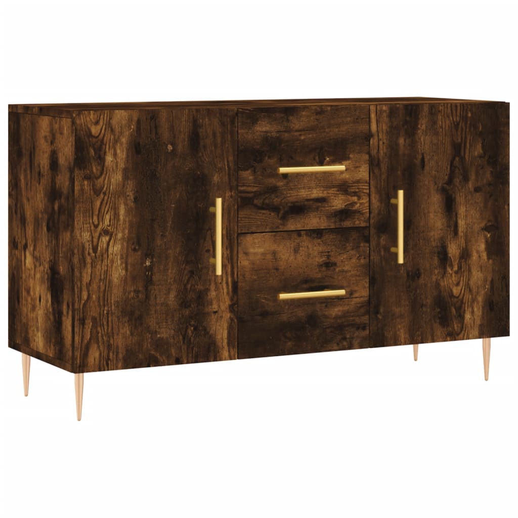 vidaXL Komoda, przydymiony dąb, 100x36x60 cm, materiał drewnopochodny