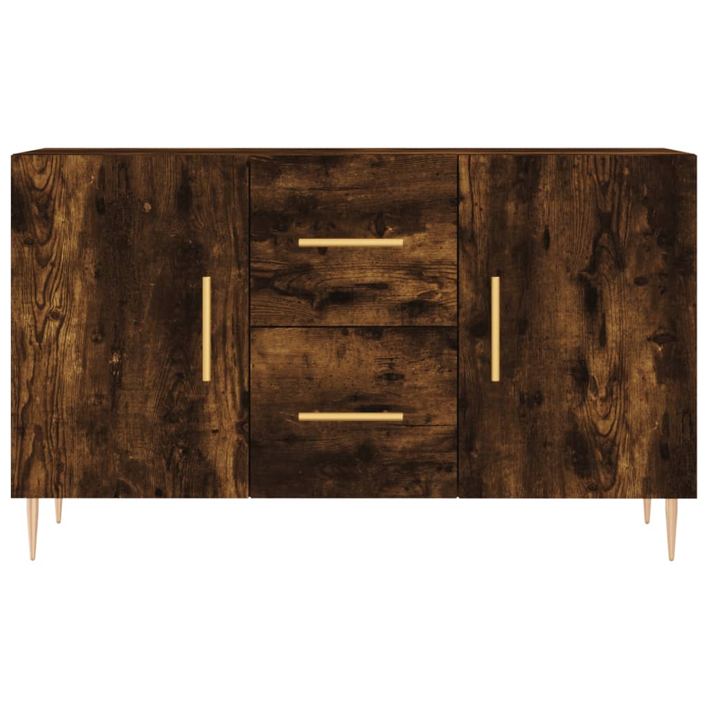vidaXL Komoda, przydymiony dąb, 100x36x60 cm, materiał drewnopochodny