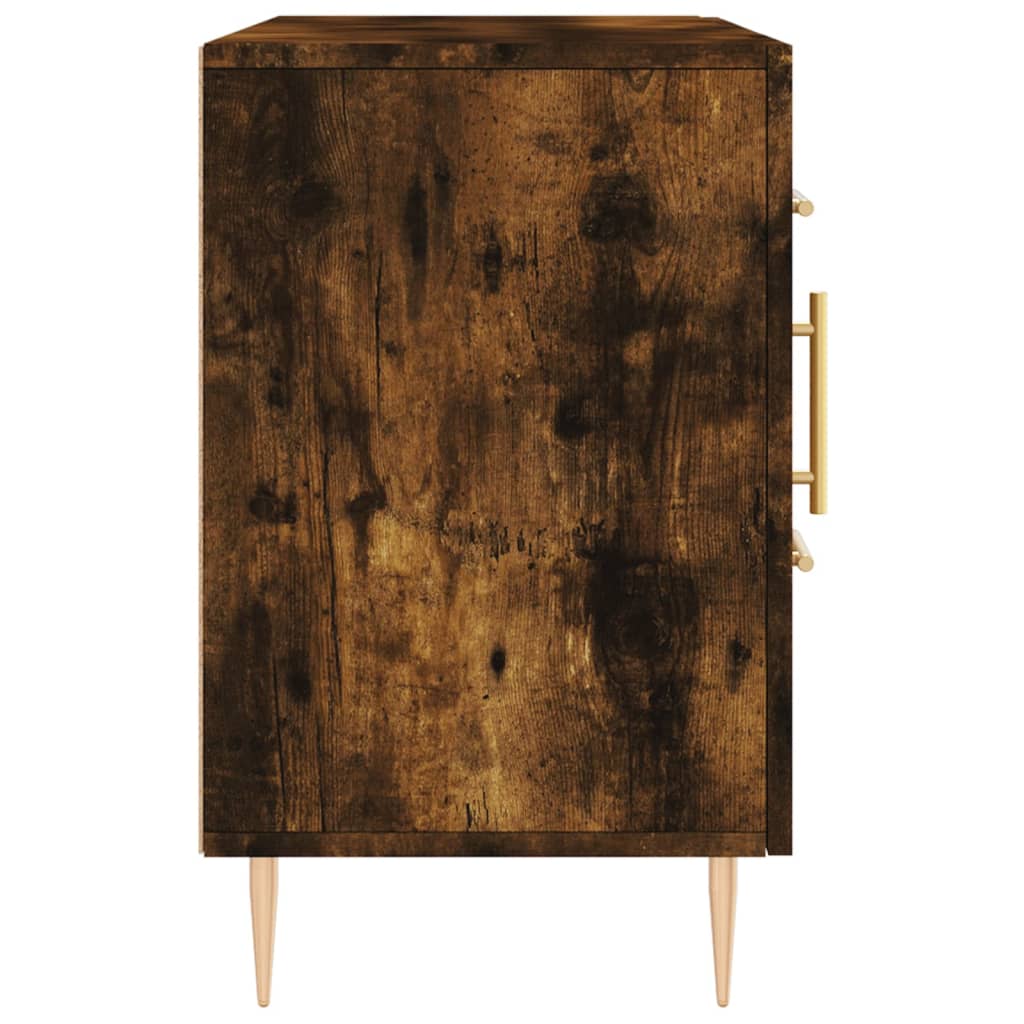 vidaXL Komoda, przydymiony dąb, 100x36x60 cm, materiał drewnopochodny