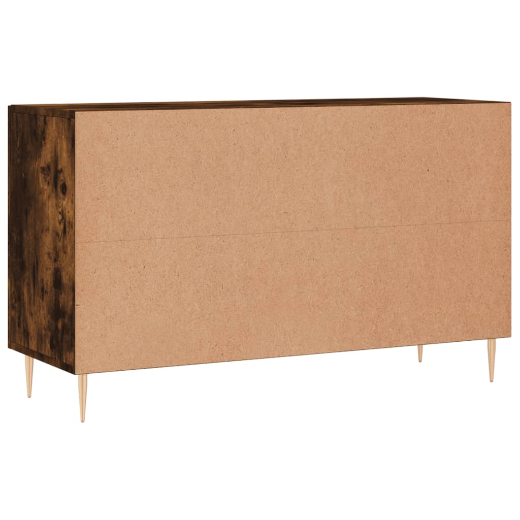 vidaXL Komoda, przydymiony dąb, 100x36x60 cm, materiał drewnopochodny