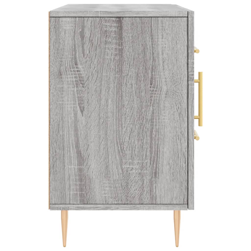 vidaXL Komoda, szary dąb sonoma, 100x36x60 cm, materiał drewnopochodny