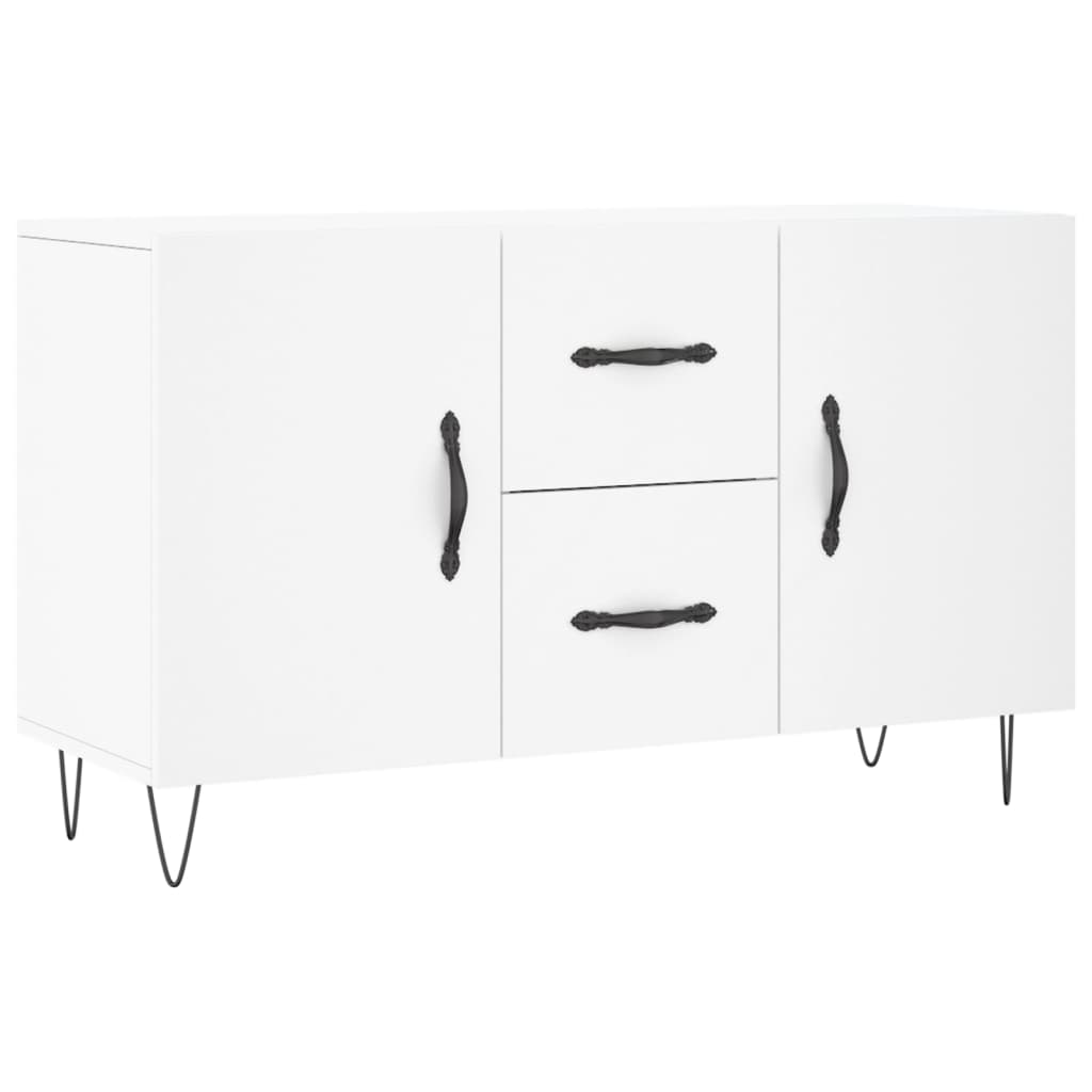 vidaXL Komoda, biała, 100x36x60 cm, materiał drewnopochodny