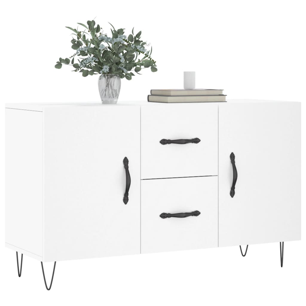 vidaXL Komoda, biała, 100x36x60 cm, materiał drewnopochodny