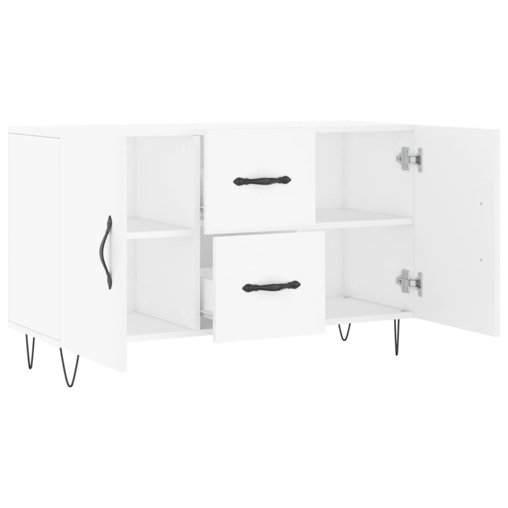 vidaXL Komoda, biała, 100x36x60 cm, materiał drewnopochodny