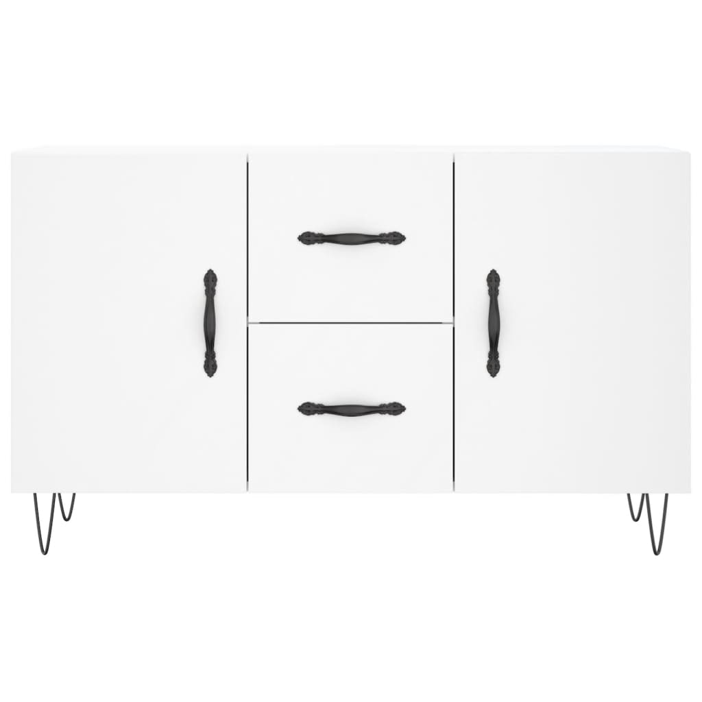 vidaXL Komoda, biała, 100x36x60 cm, materiał drewnopochodny