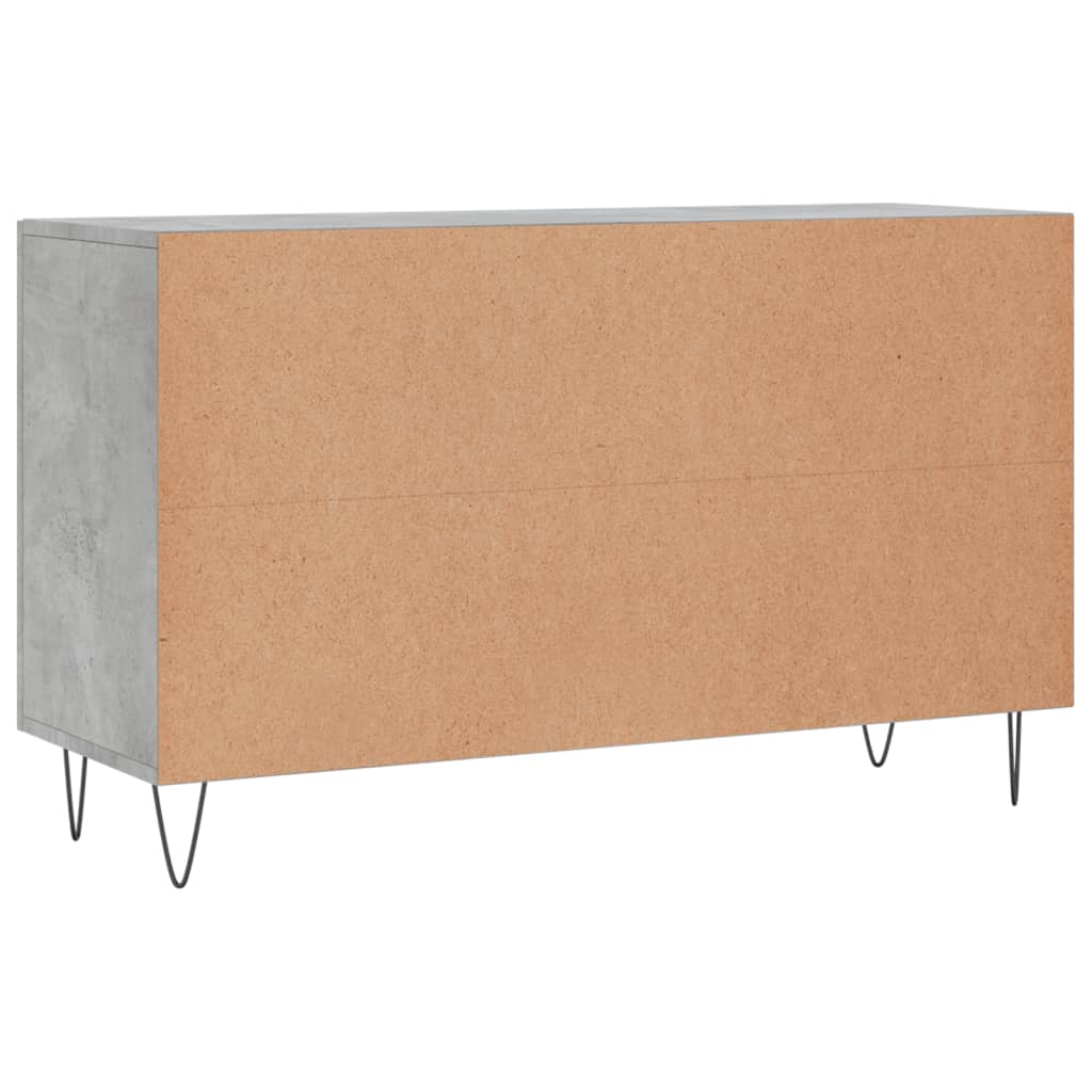 vidaXL Komoda, szarość betonu, 100x36x60 cm, materiał drewnopochodny