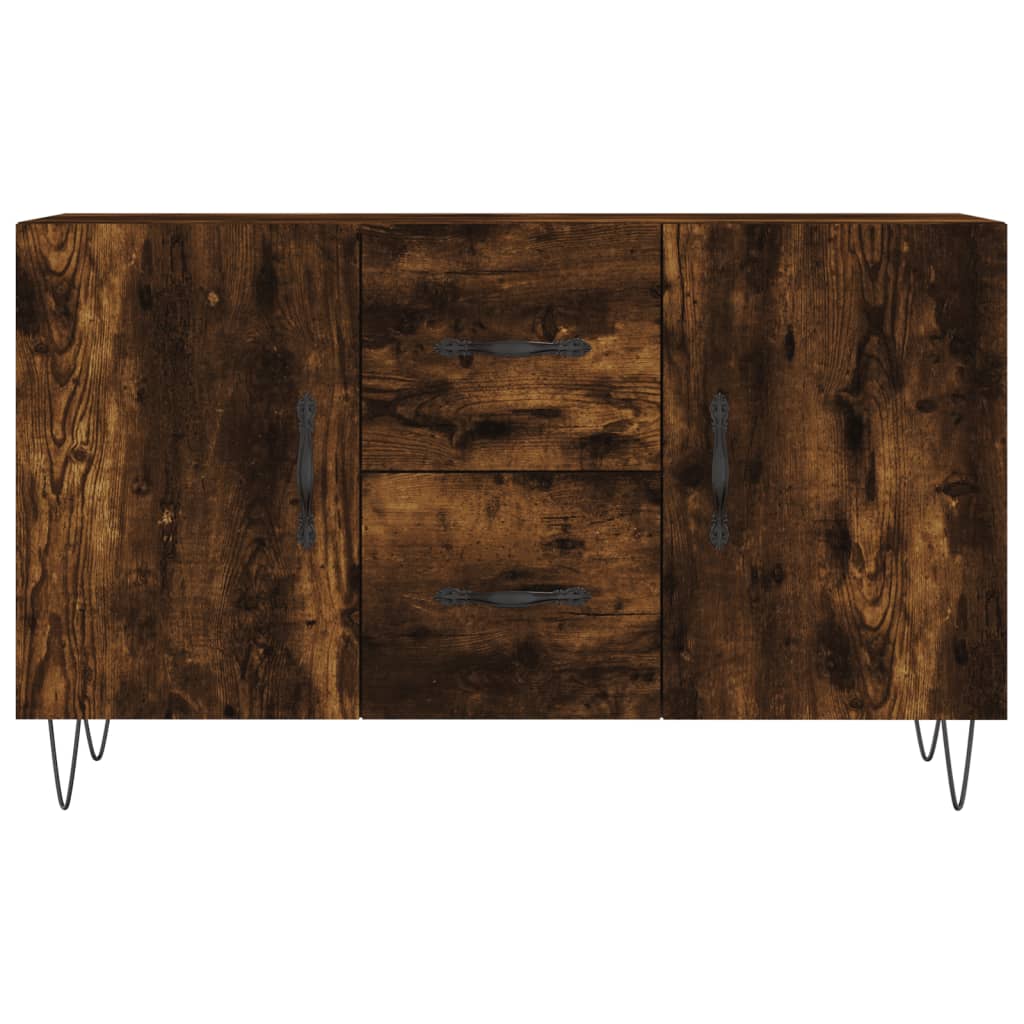 vidaXL Komoda, przydymiony dąb, 100x36x60 cm, materiał drewnopochodny