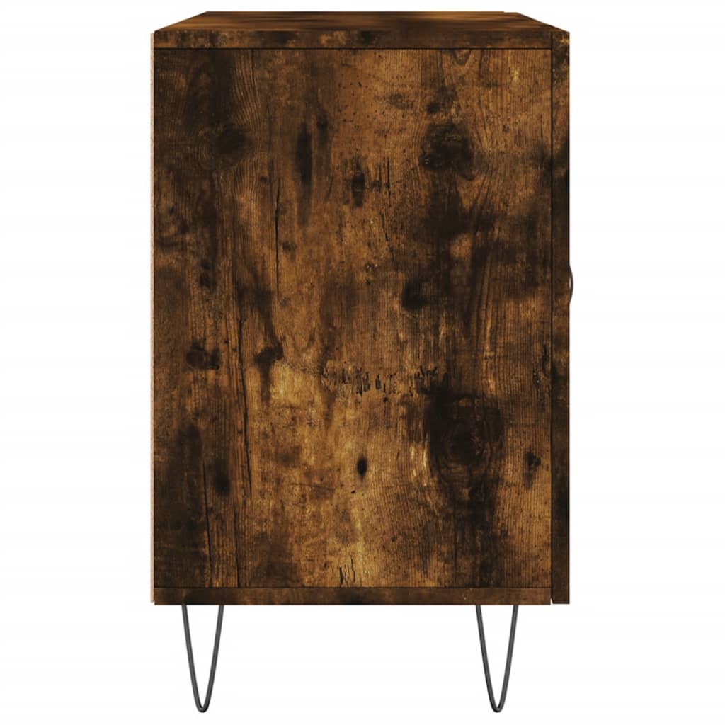 vidaXL Komoda, przydymiony dąb, 100x36x60 cm, materiał drewnopochodny