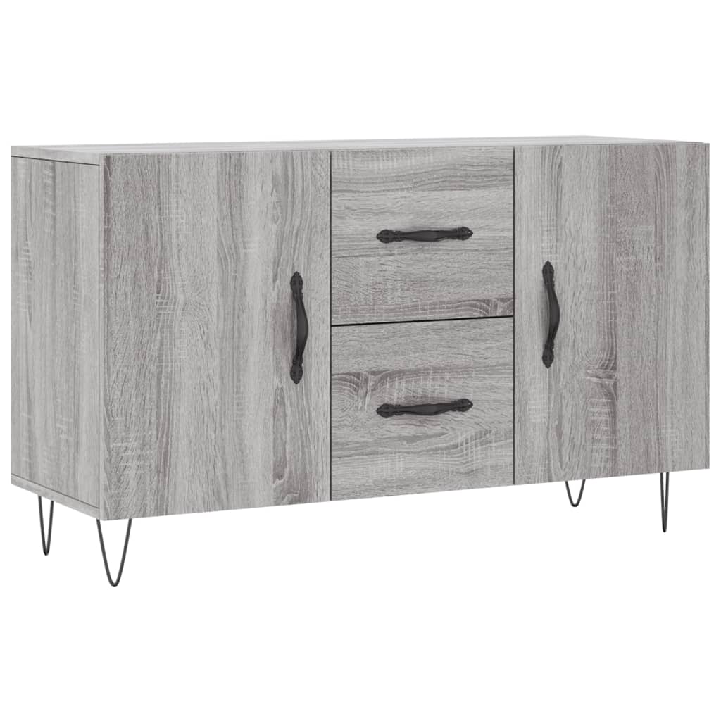 vidaXL Komoda, szary dąb sonoma, 100x36x60 cm, materiał drewnopochodny