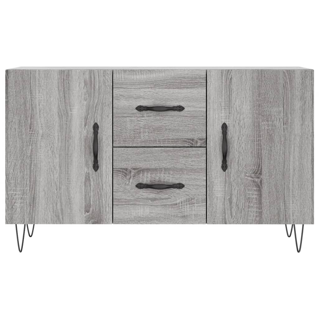 vidaXL Komoda, szary dąb sonoma, 100x36x60 cm, materiał drewnopochodny
