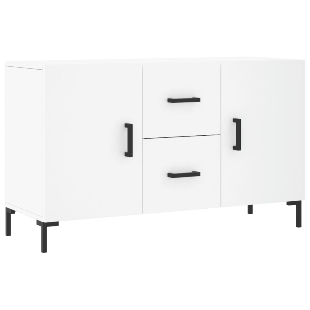 vidaXL Komoda, biała, 100x36x60 cm, materiał drewnopochodny