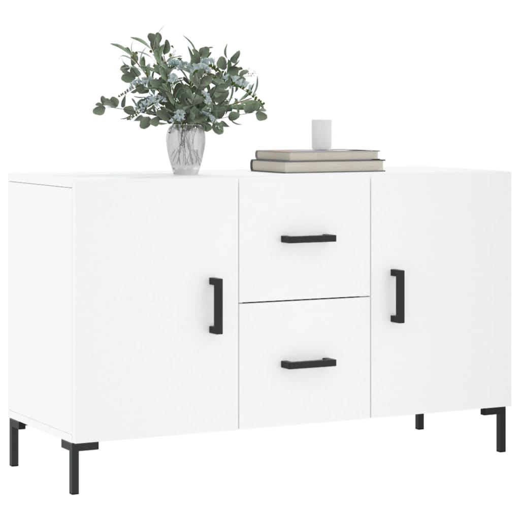 vidaXL Komoda, biała, 100x36x60 cm, materiał drewnopochodny
