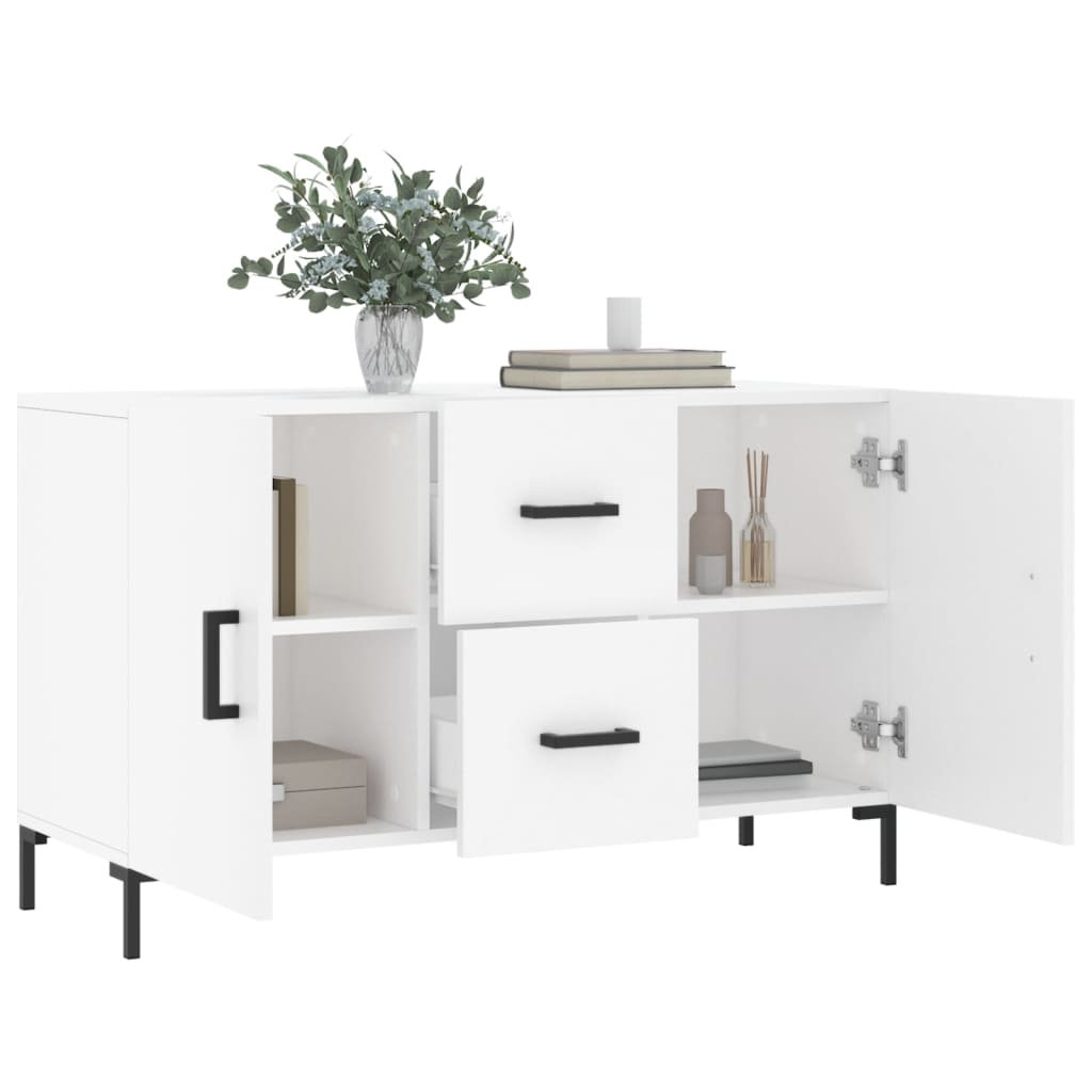 vidaXL Komoda, biała, 100x36x60 cm, materiał drewnopochodny