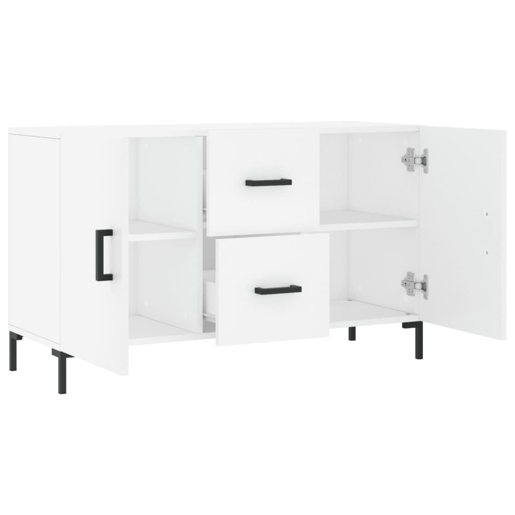 vidaXL Komoda, biała, 100x36x60 cm, materiał drewnopochodny