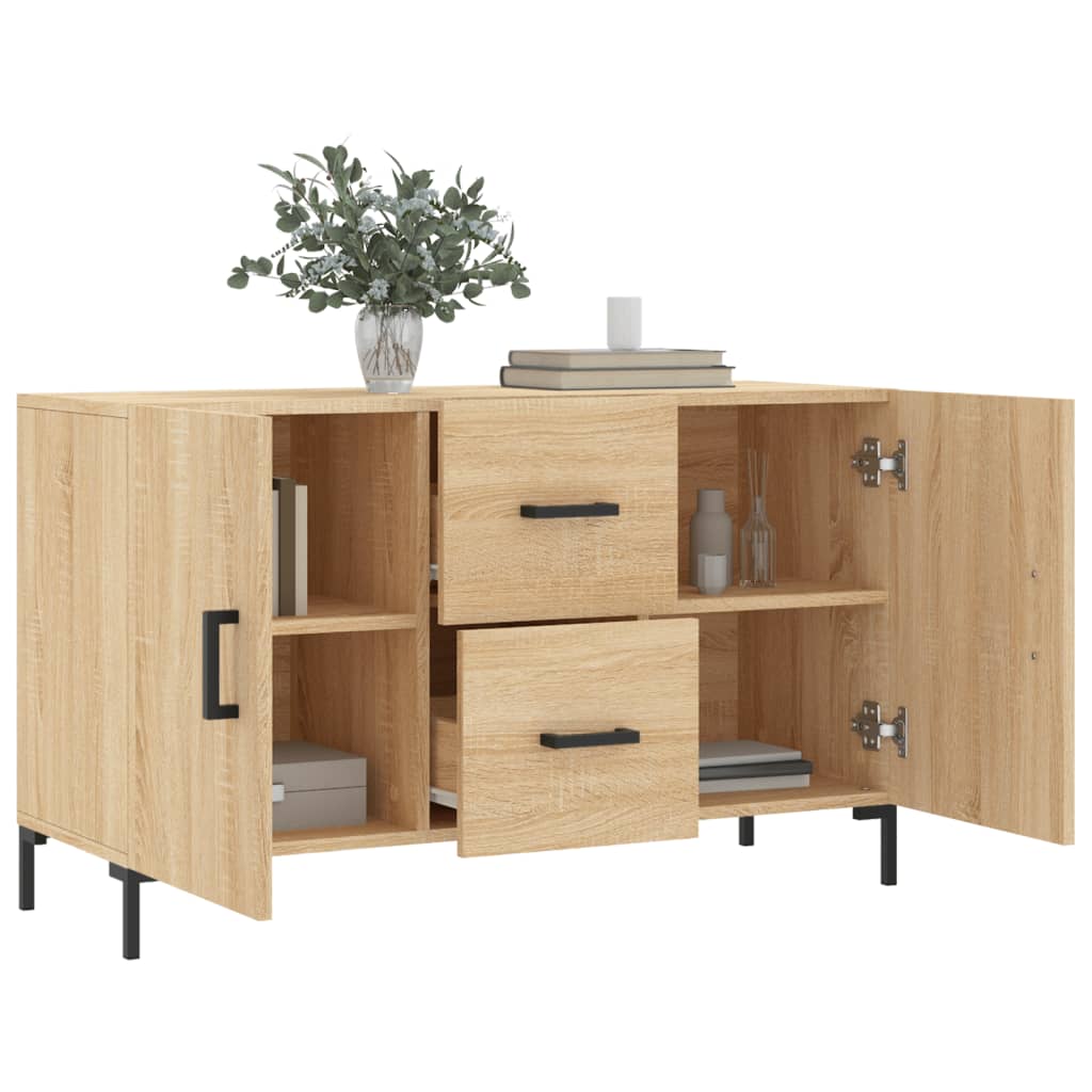 vidaXL Komoda, dąb sonoma, 100x36x60 cm, materiał drewnopochodny