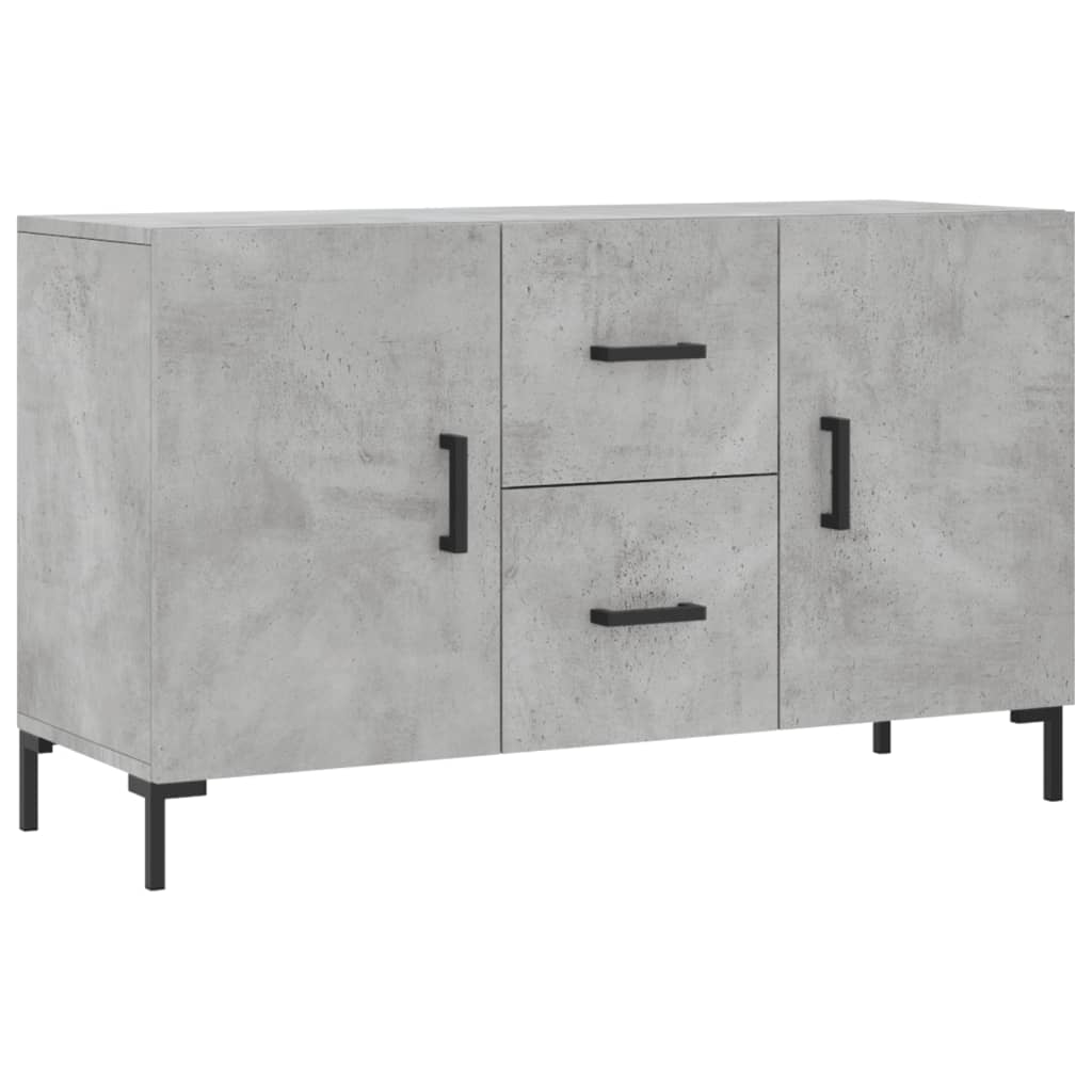 vidaXL Komoda, szarość betonu, 100x36x60 cm, materiał drewnopochodny