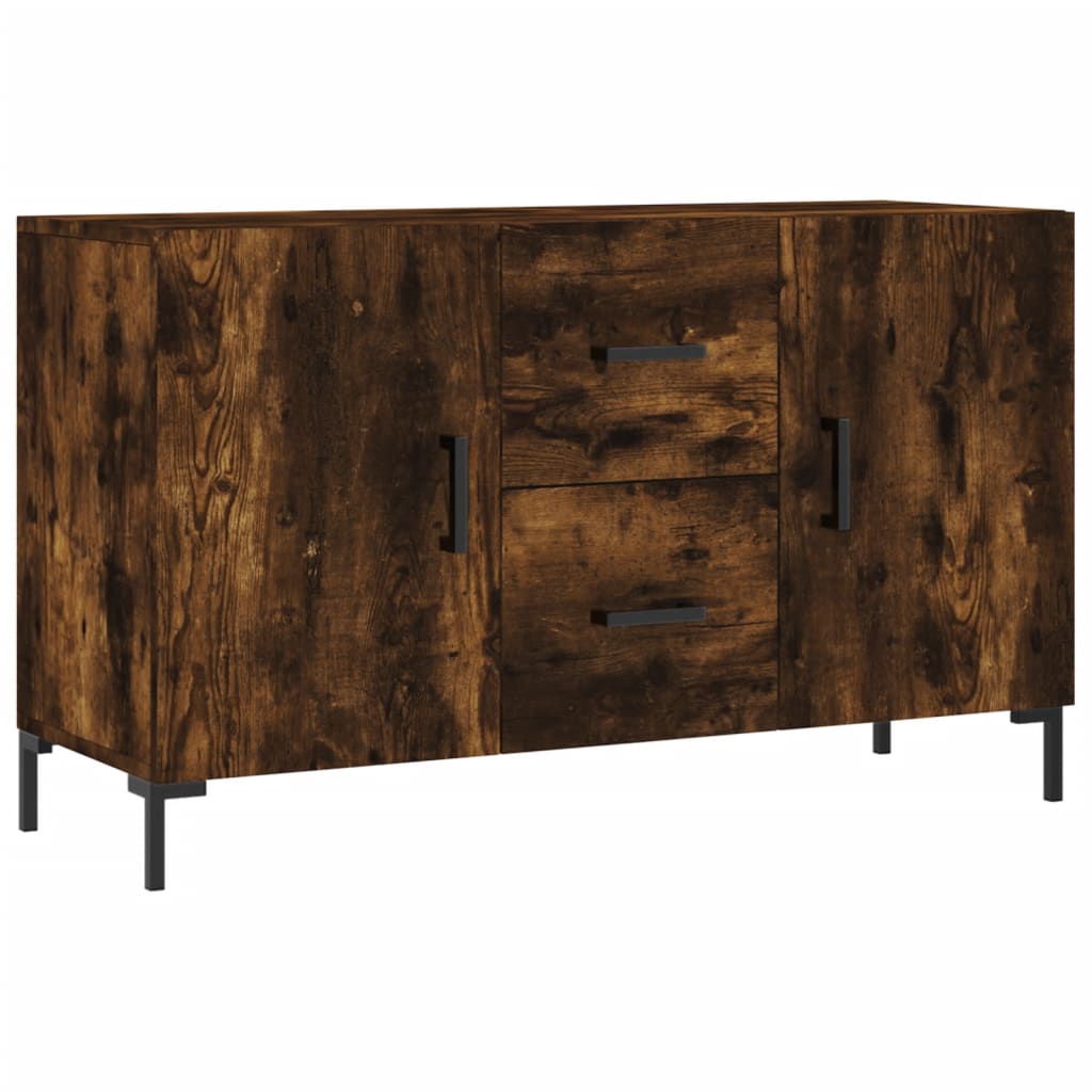 vidaXL Komoda, przydymiony dąb, 100x36x60 cm, materiał drewnopochodny