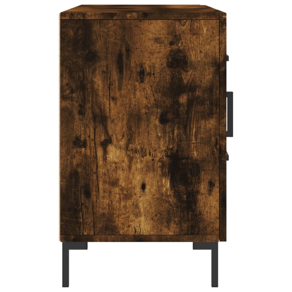 vidaXL Komoda, przydymiony dąb, 100x36x60 cm, materiał drewnopochodny