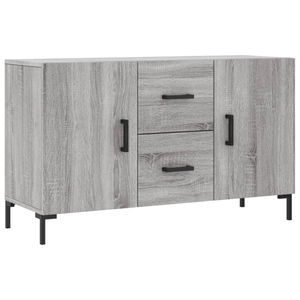 vidaXL Komoda, szary dąb sonoma, 100x36x60 cm, materiał drewnopochodny