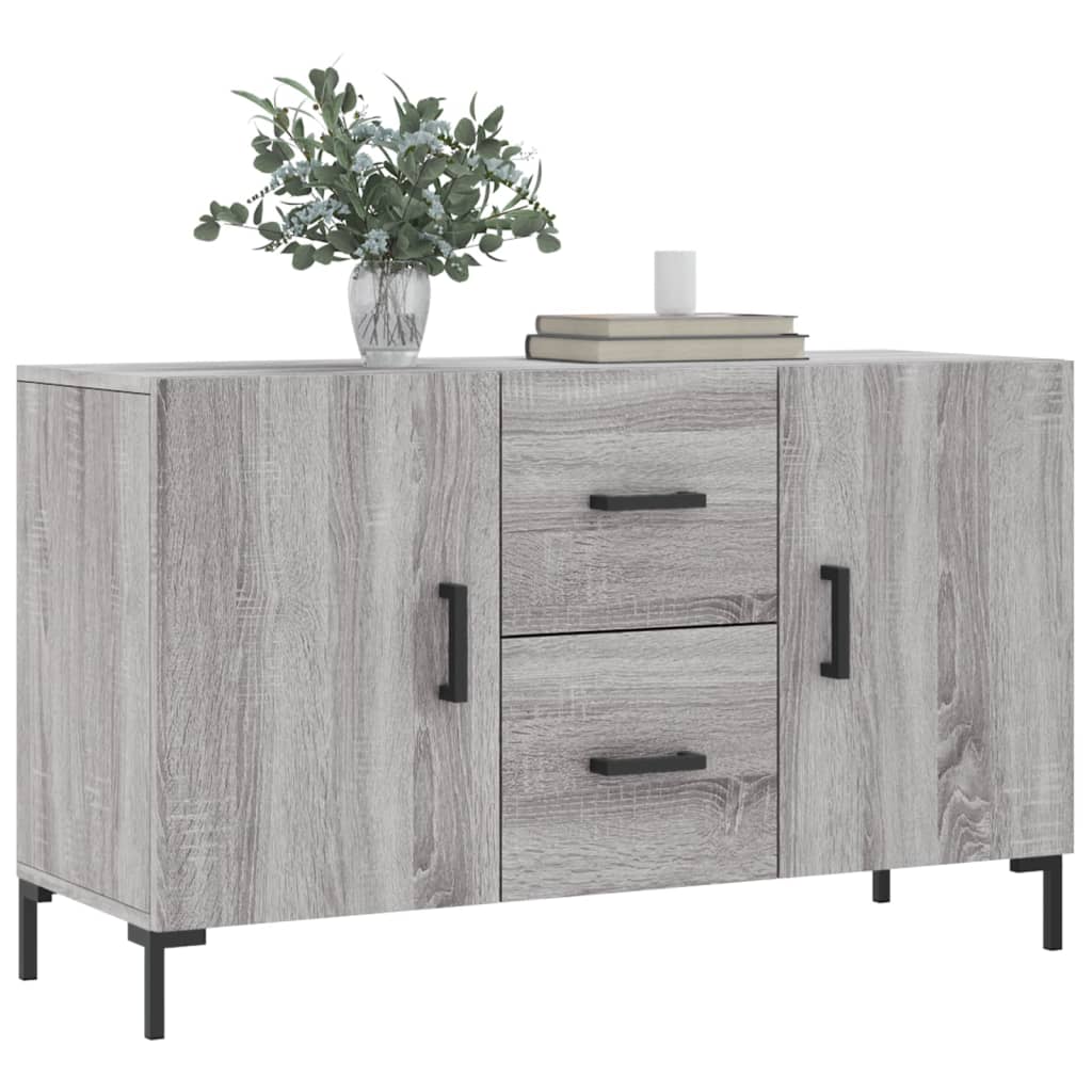 vidaXL Komoda, szary dąb sonoma, 100x36x60 cm, materiał drewnopochodny