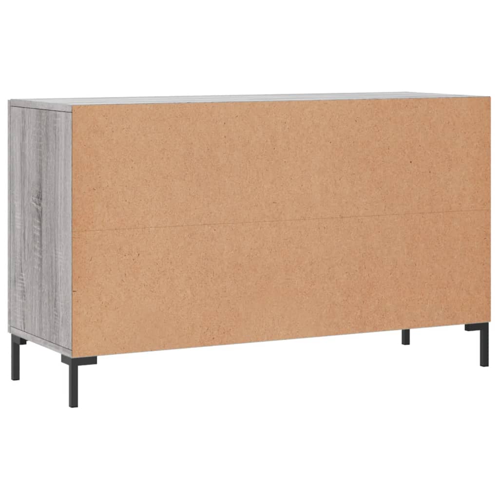 vidaXL Komoda, szary dąb sonoma, 100x36x60 cm, materiał drewnopochodny