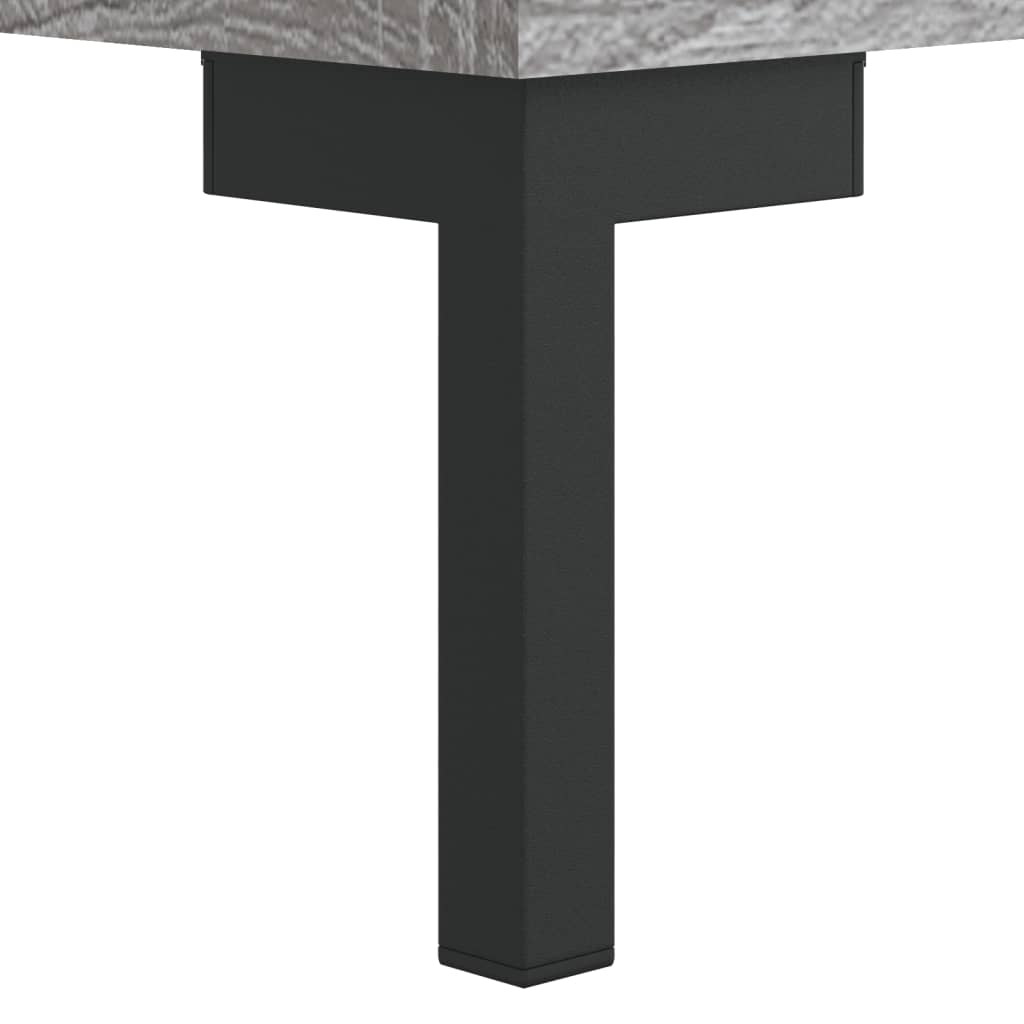 vidaXL Komoda, szary dąb sonoma, 100x36x60 cm, materiał drewnopochodny
