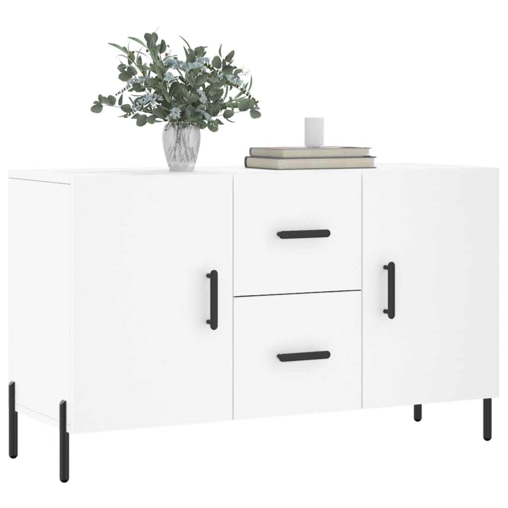 vidaXL Komoda, biała, 100x36x60 cm, materiał drewnopochodny