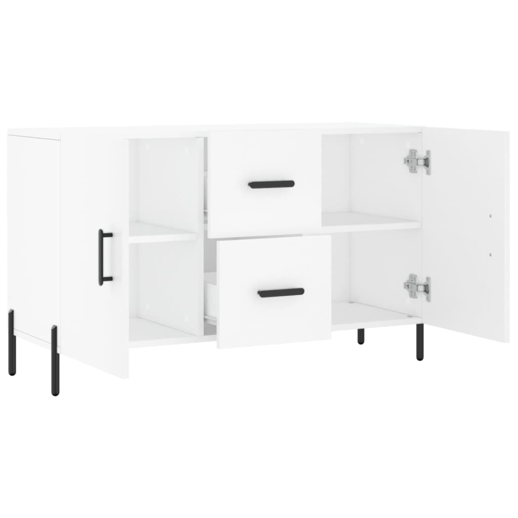 vidaXL Komoda, biała, 100x36x60 cm, materiał drewnopochodny