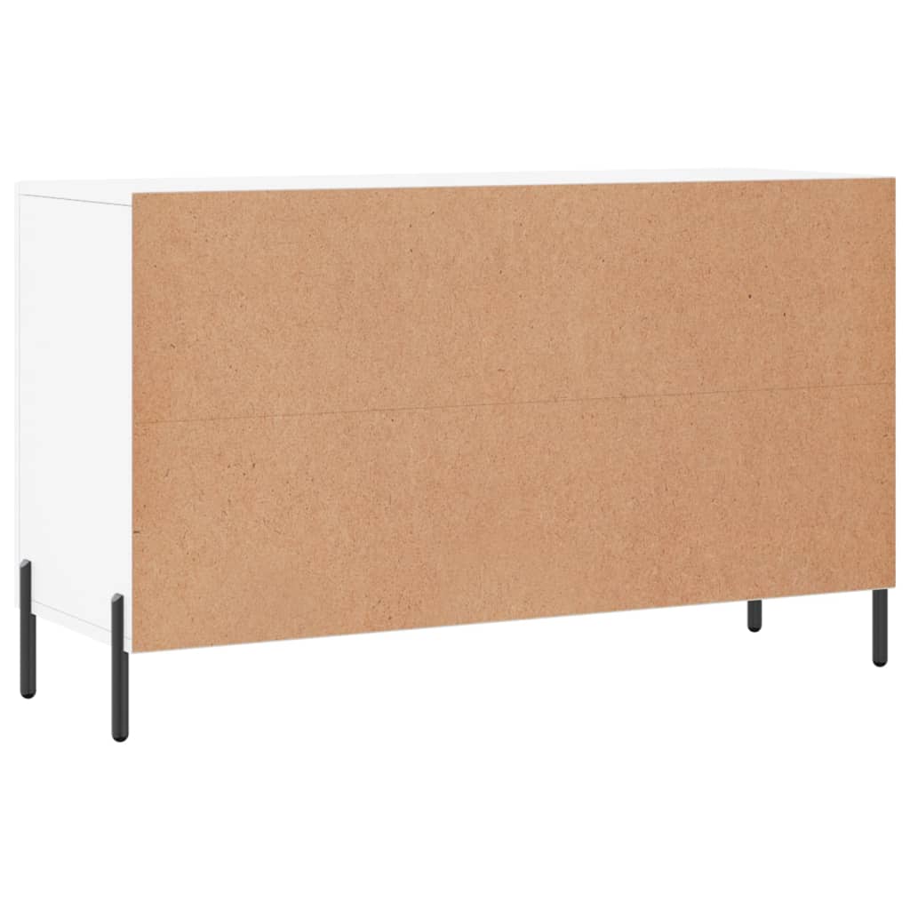 vidaXL Komoda, biała, 100x36x60 cm, materiał drewnopochodny