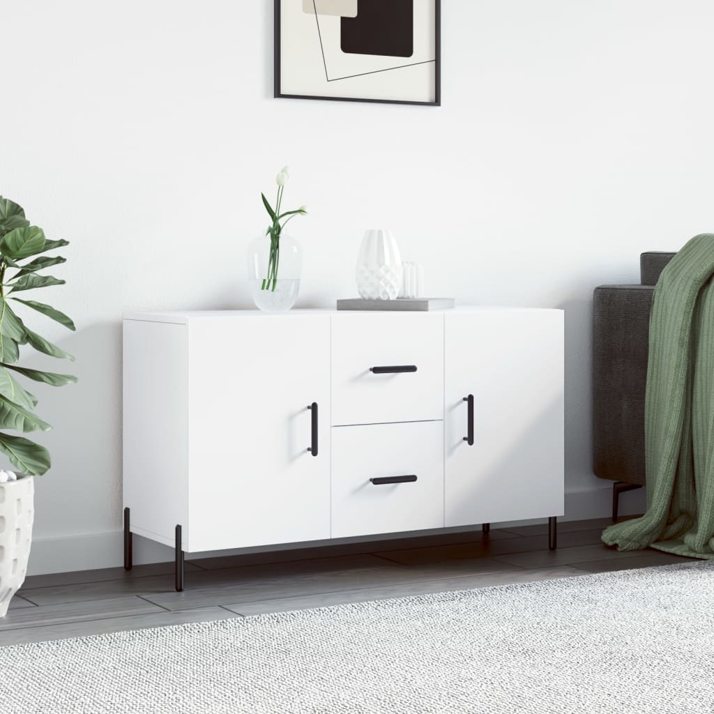 vidaXL Komoda, biała, 100x36x60 cm, materiał drewnopochodny