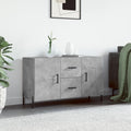 vidaXL Komoda, szarość betonu, 100x36x60 cm, materiał drewnopochodny