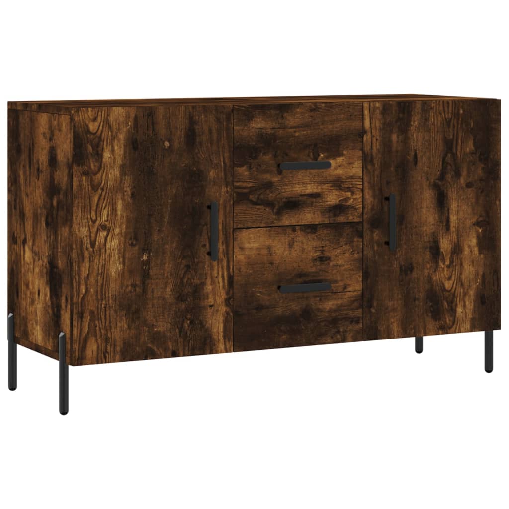 vidaXL Szafka, przydymiony dąb, 100x36x60 cm, materiał drewnopochodny