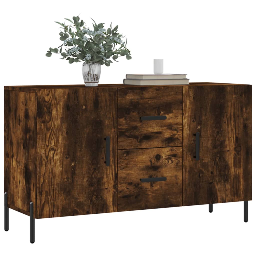 vidaXL Szafka, przydymiony dąb, 100x36x60 cm, materiał drewnopochodny