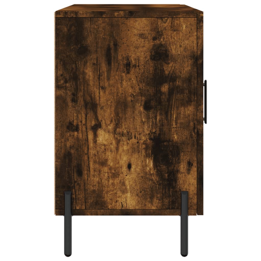 vidaXL Szafka, przydymiony dąb, 100x36x60 cm, materiał drewnopochodny